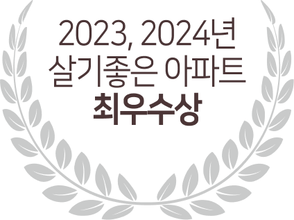 2023, 2024년 살기좋은 아파트 최우수상